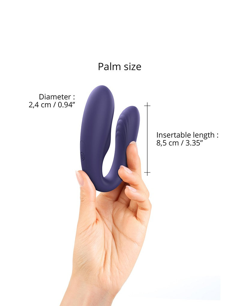 LOVE TO LOVE - MATCH UP - COUPLE VIBRATOR WITH REMOTE CONTROL - INDIGO