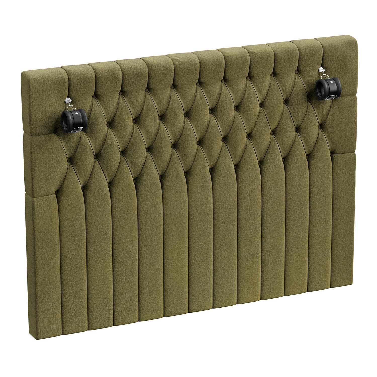 Calblanque Diamond BDSM Sänggavel Med Fästen 160 cm