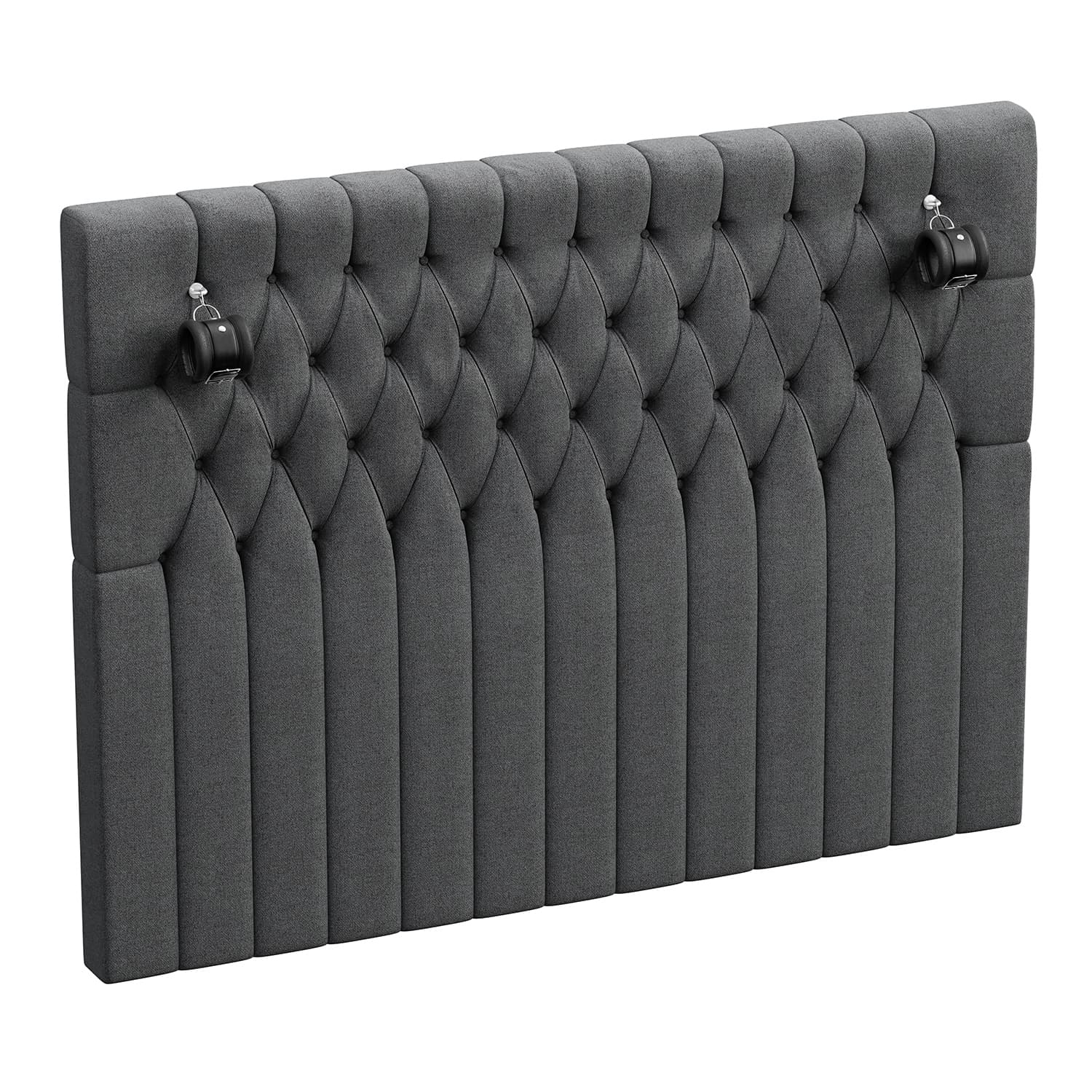 Calblanque Diamond BDSM Sänggavel Med Fästen 160 cm
