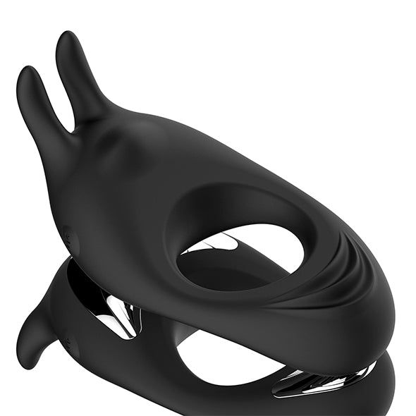 Zeus Dual Vibe Cock Ring Black